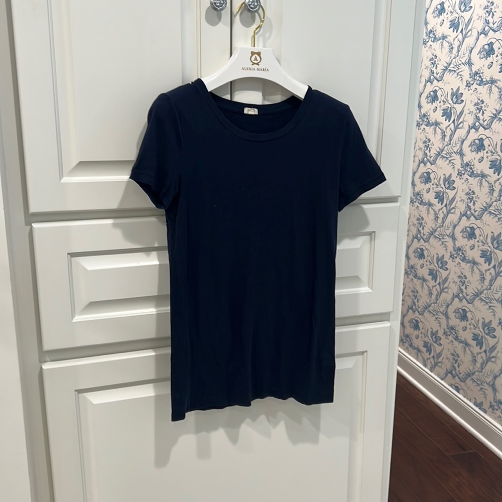 J CREW NAVY T SHIRT